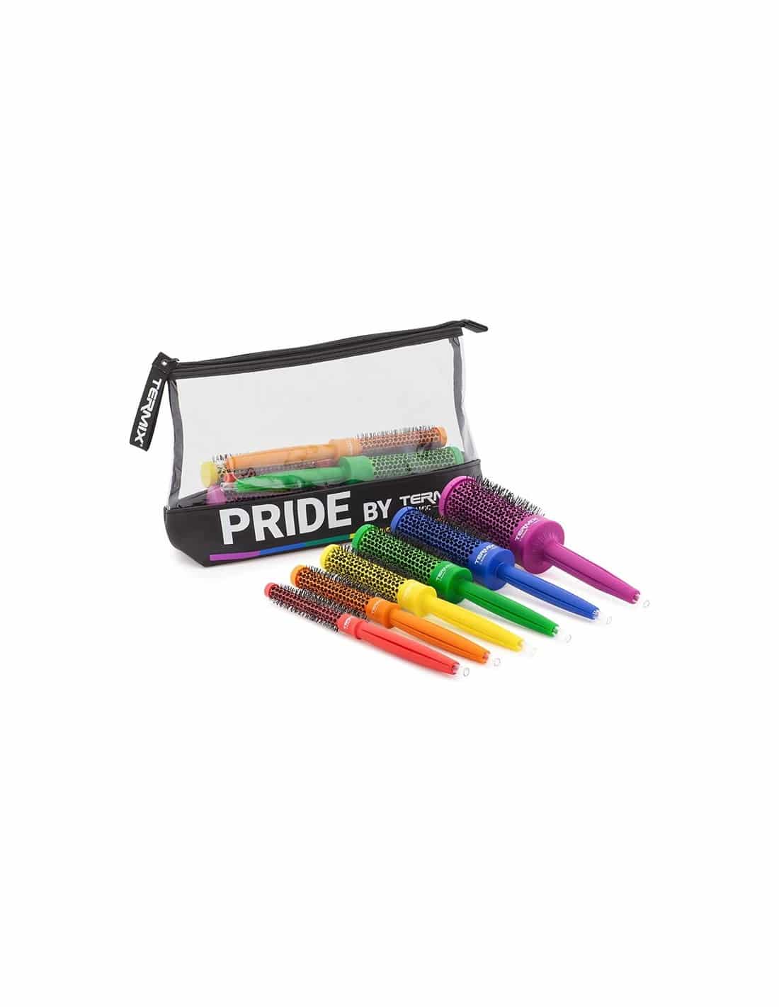 Termix Pride kit 6 spazzole termiche + pochette